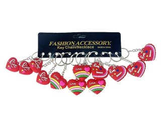 Brelok serce, karta 12szt. Adar (595750)