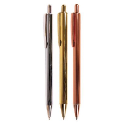 Długopis wielkopojemny QUEEN wkład niebieski 1,0mm Cresco (750030)
