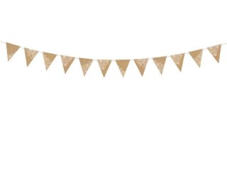 Girlanda Flagietki, kraft, 2,1 m Partydeco (FLG17)