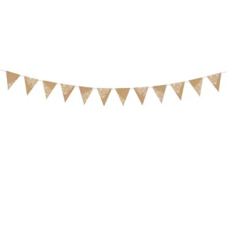 Girlanda Flagietki, kraft, 2,1 m Partydeco (FLG17)