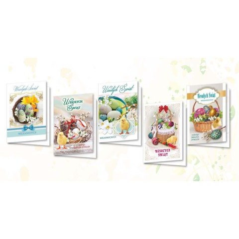 Kartka składana wielkanocna Świeckie B6 Top Graphic (BWB)