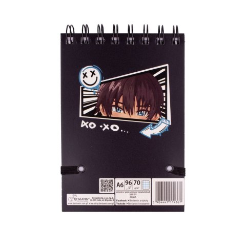 Kołozeszyt (kołonotatnik) Manga A6 96k. krata (nd) (9367)