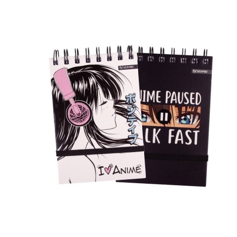 Kołozeszyt (kołonotatnik) Manga A6 96k. krata (nd) (9367)