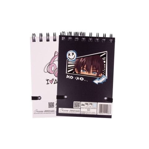 Kołozeszyt (kołonotatnik) Manga A6 96k. krata (nd) (9367)