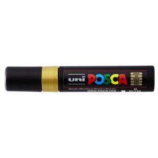 Marker suchościeralny POSCA srebrny wkład mix 15mm ścięta końcówka Uni (PC-17k)