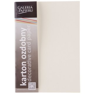 Papier ozdobny (wizytówkowy) sukno A4 kremowy 180g Galeria Papieru (204102)