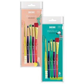 Pędzel BB KIDS 12 kol akrylowe nr mix Bebe (5902277327765)