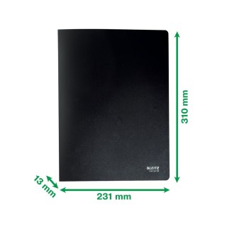Teczka ofertowa recycle A4 kolor: czarny 20 kieszeni Leitz (46760095)