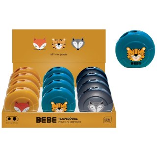 Temperówka BB BOYS podwójna pojemnikiem mix plastik Bebe (5902277331250)