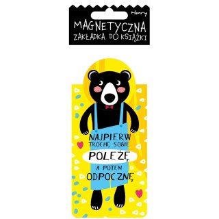 Zakładka do książki magnetyczna NW MISIEK POLEŻE Henry (5907465661003)