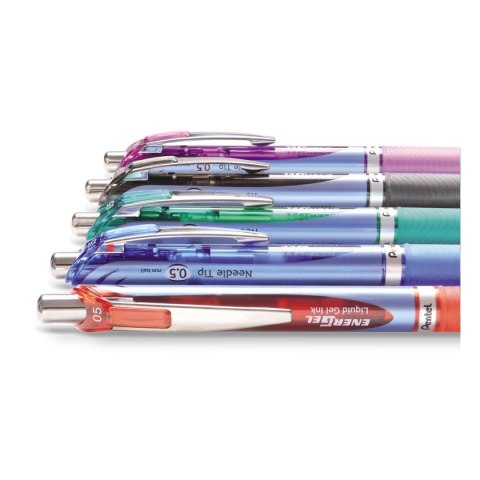 Cienkopis ENERGEL BLN 75 wkład czerwony 0,25mm 4kol. Pentel (czerwony)