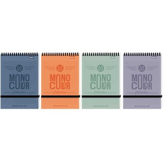 Kołozeszyt (kołonotatnik) MONOCOLOR A6 96k. krata (nd) (5320)