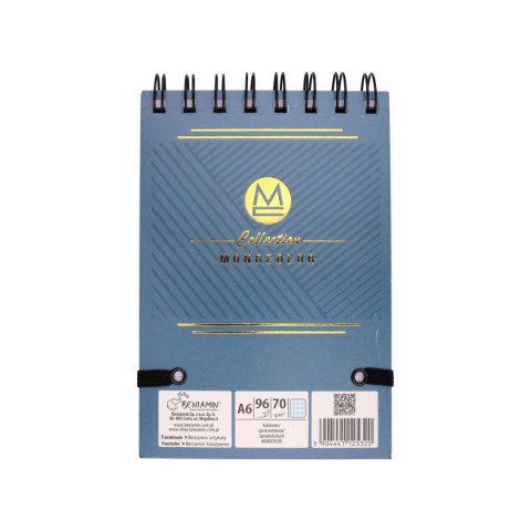 Kołozeszyt (kołonotatnik) MONOCOLOR A6 96k. krata (nd) (5320)