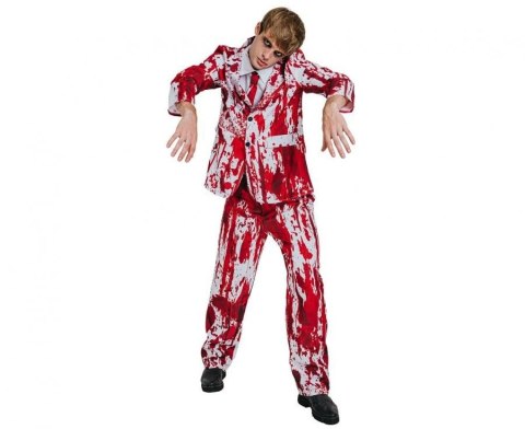 Kostium Zestaw dla dorosłych Krwawy Pan Młody (koszula, krawat, spodnie), rozm. 52 Godan (SL-KM52)