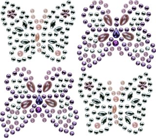 Kryształki Craft-Fun Series motyle mix Titanum (24MH03214)