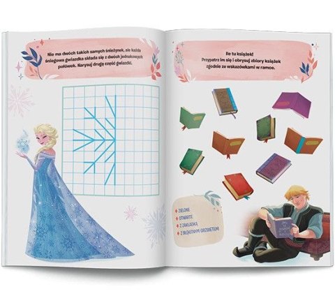 Książeczka edukacyjna Disney Uczy. Kraina lodu. Zadania do zmazywania Ameet (UPTC 9307)