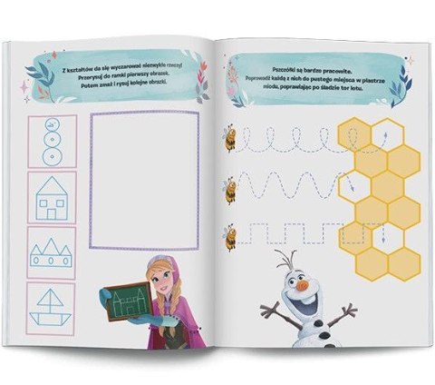 Książeczka edukacyjna Disney Uczy. Kraina lodu. Zadania do zmazywania Ameet (UPTC 9307)