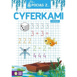 Książeczka edukacyjna Pociąg z cyferkami Zielona Sowa