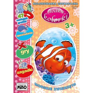 Książeczka edukacyjna Słodkie kolorki. Morskie zwierzęta Niko
