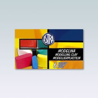 Modelina 6 kol. zwykła w kostkach mix Astra (83911901)