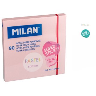 Notes samoprzylepny (karteczki) Pastel różowy 90k [mm:] 7x76 Milan (41711P890)