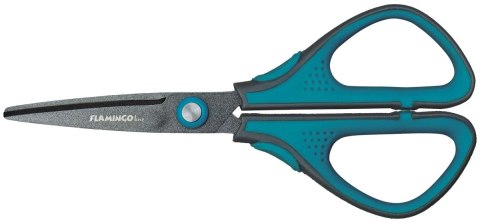 Nożyczki teflonowe czarne ostrze 3D 15cm Flamingo (FL055526)
