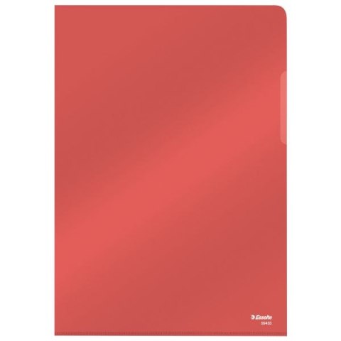 Ofertówka A4 kolor: czerwony typu L 150 mic. Esselte (55433)