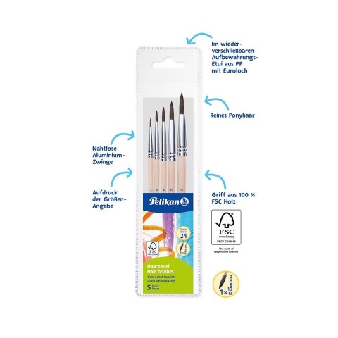 Pędzel S23 nr 2/6/8/10/12 Pelikan (300008264)