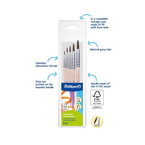 Pędzel S23 nr 2/6/8/10/12 Pelikan (300008264)