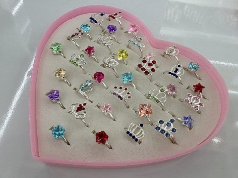 Pierścionek zestaw 36 szt. Adar (628014)