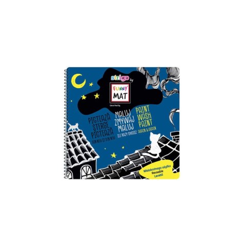 Podkład na biurko FUNNY MAT TRANSPARENT zest.2szt sfu1162 biały polipropylen PP [mm:] 230x230 Strigo (8681379311625)