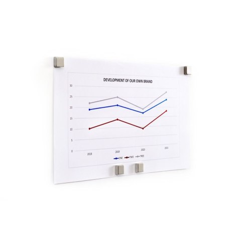 Tablica suchościeralno-magnetyczna Memoboards 80 x 60 cm w ramie aluminiowej Classic