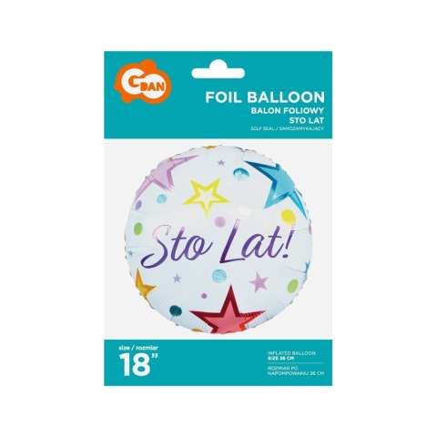 Balon foliowy Sto Lat 18 cali 18cal Godan (FG-ODSL)