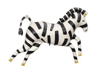 Balon foliowy Zebra, 115x85 cm, mix 45cal Partydeco (FB121)