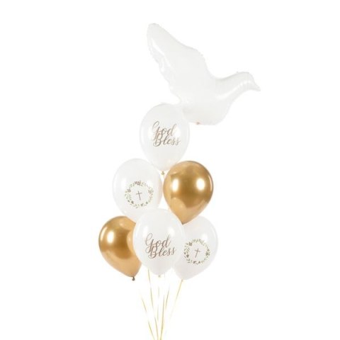 Balon gumowy biały Partydeco (SB14P-310-008)