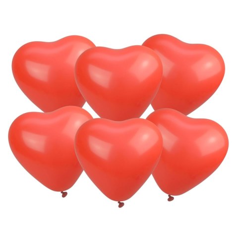 Balon gumowy serca 6 szt czerwona 280mm Arpex (K2762)