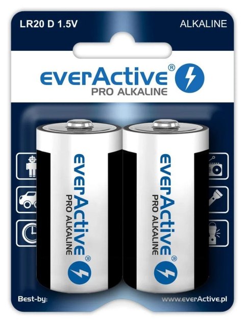 Baterie Pro Alkaline LR20 Everactive