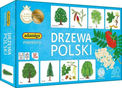 Gra pamięciowa DRZEWA POLSKIE Adamigo