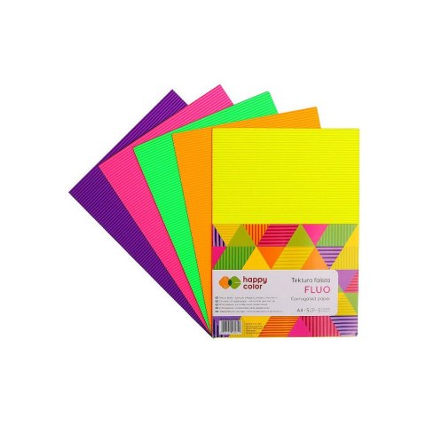 Karton falisty mix Happy Color (HA 7720 2030-Fluo)