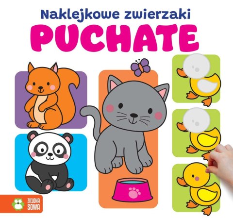 Książka dla dzieci Naklejkowe zwierzaki. Puchate Aksjomat