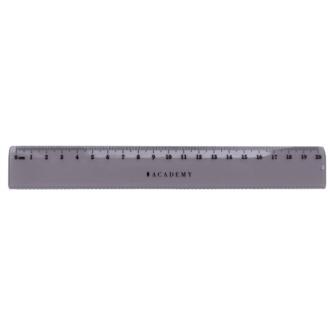 Linijka ACADEMY KOLOROWA 20cm Interdruk