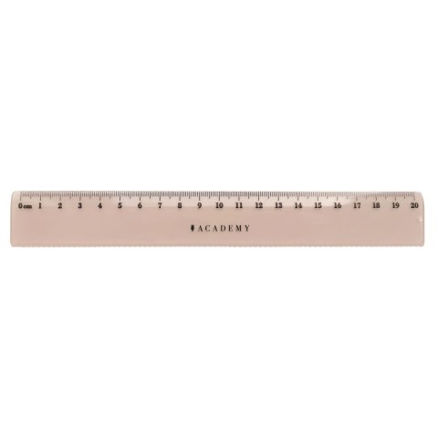Linijka ACADEMY KOLOROWA 20cm Interdruk