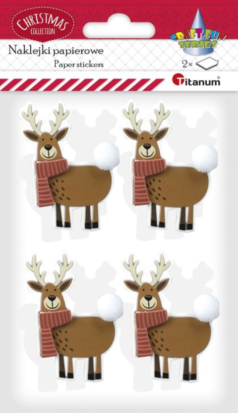 Naklejki świąteczne Craft-Fun Series renifery Titanum (LL-003)