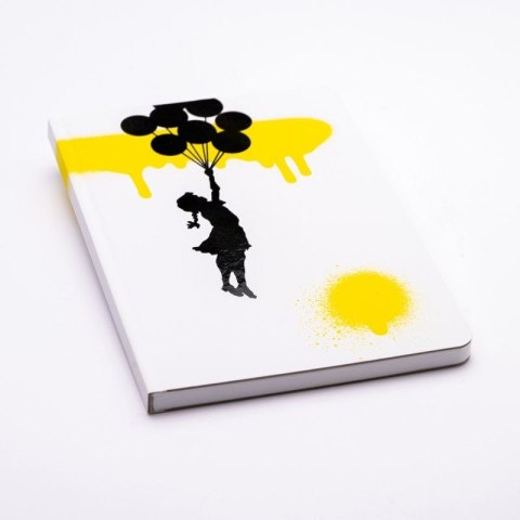 Notes (notatnik) Banksy - baloon 128k. [mm:] 140x210 Pinifarina (PF-PNF1421BSKBA)