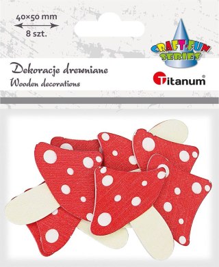 Ozdoba drewniana Craft-Fun Series Muchomory Titanum (WDC548)