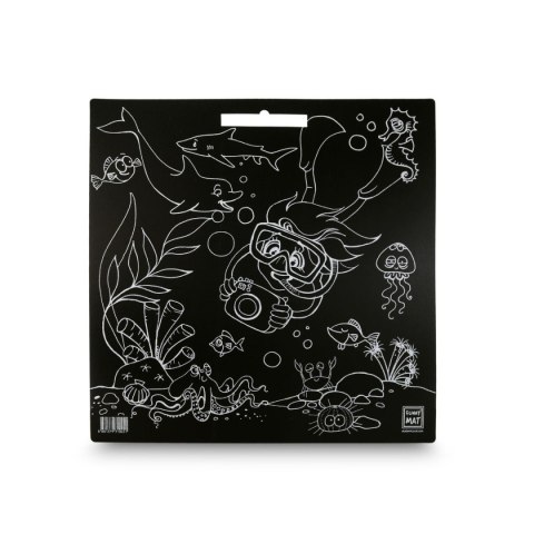 Podkład na biurko FUNNY MAT BLACK OCEAN sfu1045 czarny polipropylen PP [mm:] 400x400 Strigo (8681379310451)