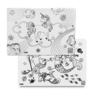 Podkład na biurko FUNNY MAT TRANSPARENT UNICORN&syreny zest.2szt sfu4146 polipropylen PP [mm:] 335x480 Strigo (8681379341462)
