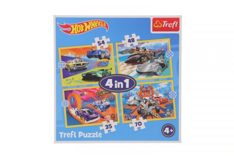 Puzzle Hot Wheels 4w1 Pojazdy 4w1 el. Trefl (34627)