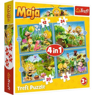 Puzzle Pszczółka Maja 4w1 el. Trefl (34356)