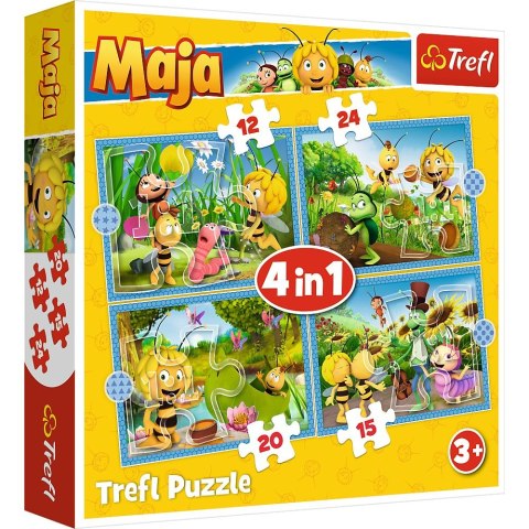 Puzzle Pszczółka Maja 4w1 el. Trefl (34356)